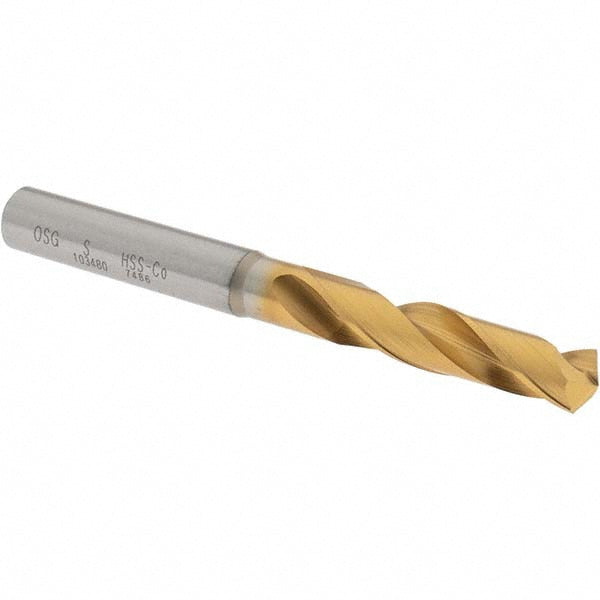 OSG 10348005 Screw Machine Length Drill Bit Letter S, (0.3480) Dia, 130 deg, Cobalt