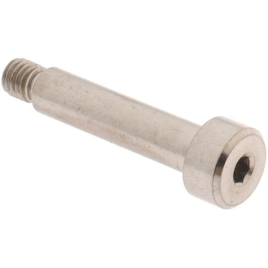 ELECTRO HARDWARE MSCB393-15 MOD Shoulder Screw 6 mm Shoulder Dia, 25 mm Shoulder Length, M5x0.80, 18-8 & 303, Stainless Steel, Hex Socket