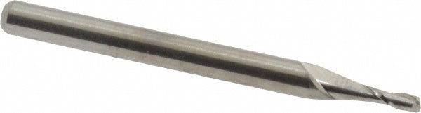 M.A. Ford 12106250 Square End Mill 1/16" Dia, 3/16" LOC, 2 Flute, Solid Carbide