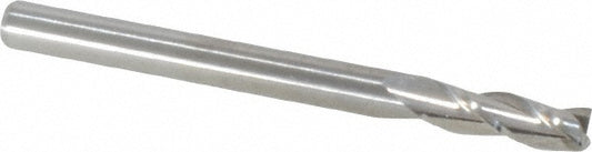 M.A. Ford 11612500 Square End Mill 1/8" Dia, 3/8" LOC, 3 Flute, Solid Carbide