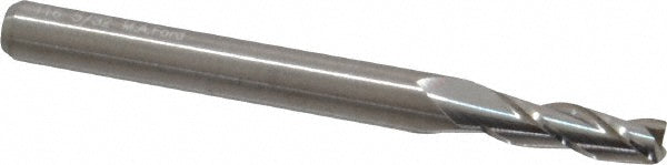 M.A. Ford 11615620 Square End Mill 5/32" Dia, 1/2" LOC, 3 Flute, Solid Carbide