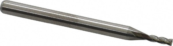 M.A. Ford 11106250 Square End Mill 1/16" Dia, 3/16" LOC, 4 Flute, Solid Carbide
