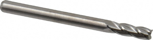 M.A. Ford 11112500 Square End Mill 1/8" Dia, 3/8" LOC, 4 Flute, Solid Carbide