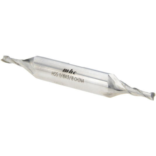 Value Collection 720-2008 Square End Mill 1/8" Dia, 3/8" LOC, 2 Flute, High Speed Steel