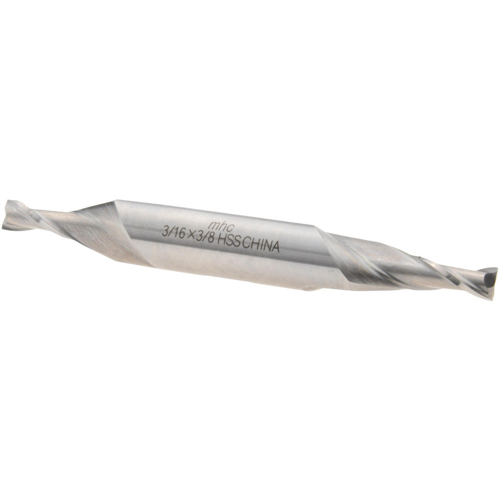 Value Collection 720-2016 Square End Mill 3/16" Dia, 7/16" LOC, 2 Flute, High Speed Steel