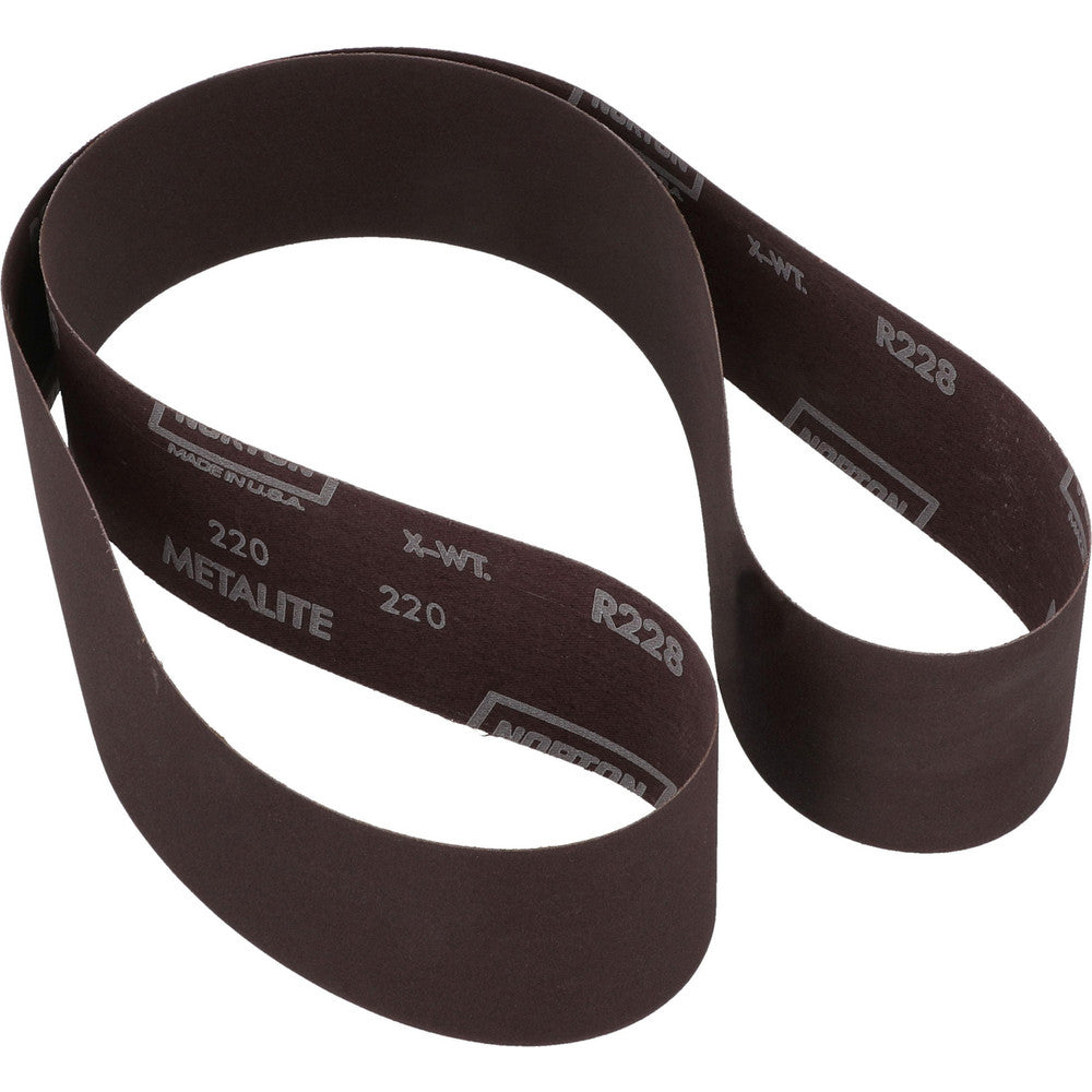 Norton 78072721565 Abrasive Belt 2-1/2" Wide, 60" Long, 220 Grit, Aluminum Oxide