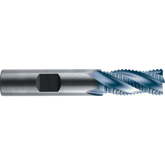 RobbJack STR-404-16-A Square End Mill 1/2'' Dia, 1'' LOC, 1/2'' Shank Dia, 3'' OAL, 4 Flutes, Solid Carbide
