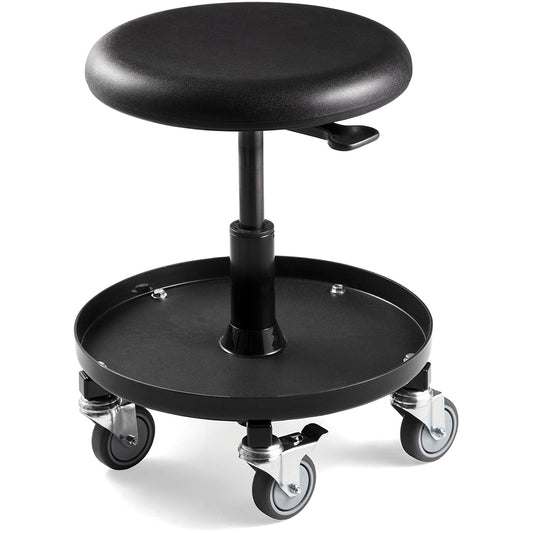 Bevco 3057 Maintenance Repair Stool Polyurethane, 2" Seat Depth, Black