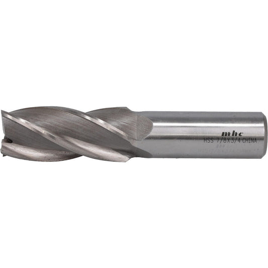 Value Collection 720-3085 Square End Mill 7/8" Dia, 1-7/8" LOC, 4 Flute, High Speed Steel