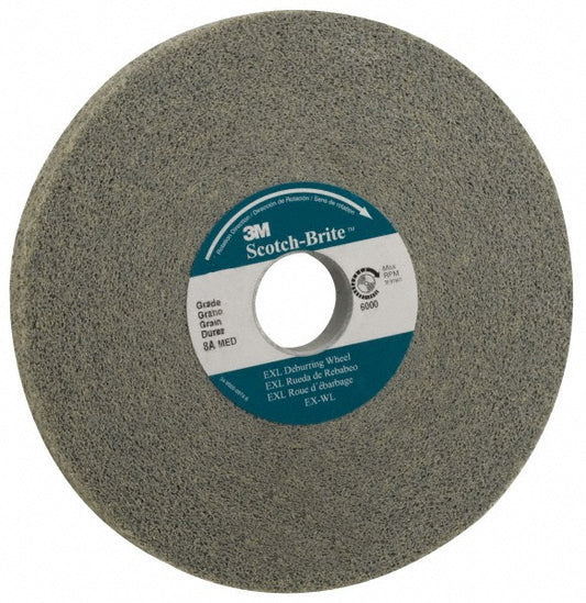 3M 7100027653 Deburring Wheel  14" Dia,  2" Face Width,  8" Hole,  Density 8 N/A Aluminum Oxide