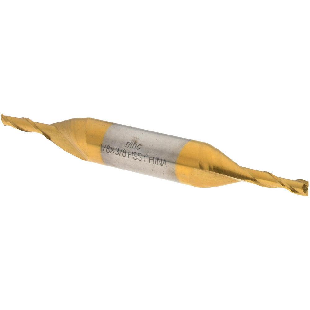 Value Collection 722-2008 Square End Mill 1/8" Dia, 3/8" LOC, 2 Flute, High Speed Steel