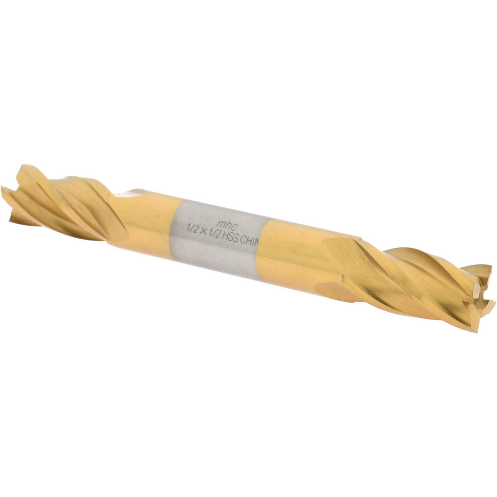 Value Collection 722-4052 Square End Mill 1/2" Dia, 1" LOC, 4 Flute, High Speed Steel