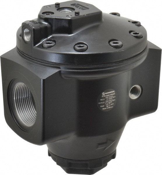 Norgren R18-B00-RNXA Compressed Air Regulator 1-1/2" NPT, 450 Max psi, Hi-Flow Pilot Operated