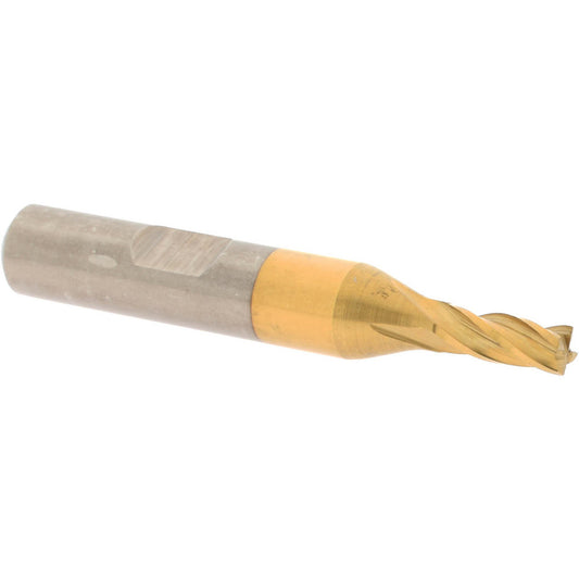 Value Collection 722-3011 Square End Mill 3/16" Dia, 1/2" LOC, 4 Flute, High Speed Steel