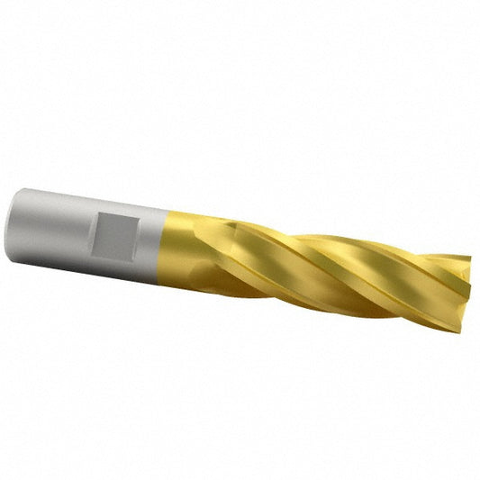 Value Collection 722-3068 Square End Mill 3/4" Dia, 1-5/8" LOC, 4 Flute, High Speed Steel
