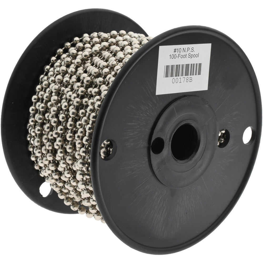 BALL CHAIN MFG. CO., INC. 00178B Number 10 Trade Size Steel Ball Chain