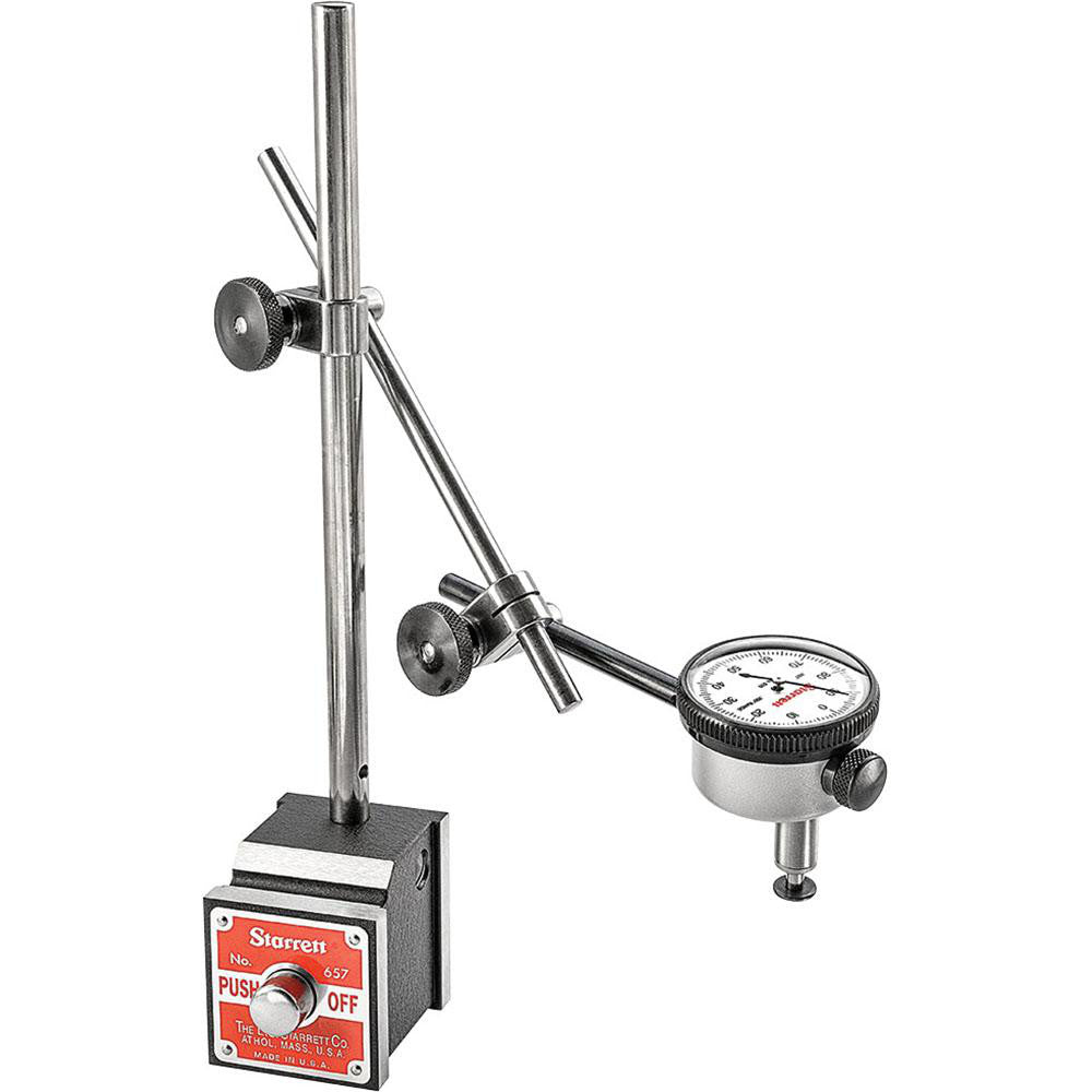 Starrett 65259 Dial Indicator & Base Kit 0-100 Dial Reading