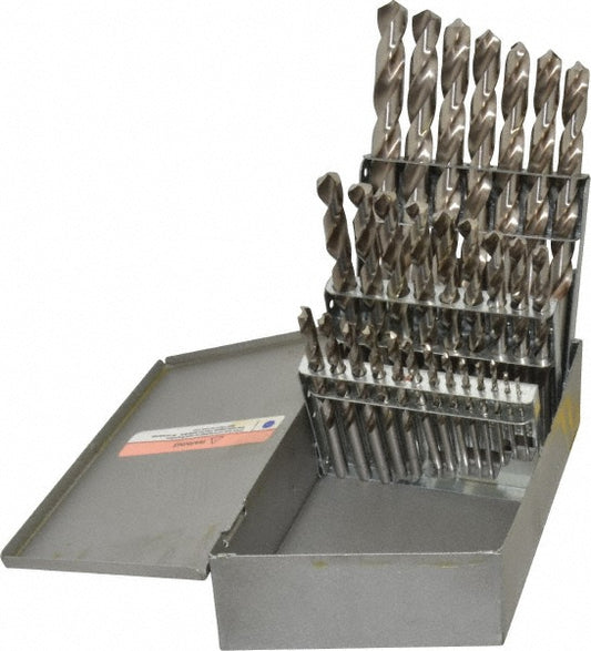 Triumph Twist Drill 090517 Drill Bit Set Jobber Length Drill Bits, 29 Pc, 118 &deg, High Speed Steel