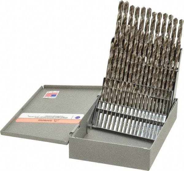 Triumph Twist Drill 090522 Drill Bit Set Jobber Length Drill Bits, 60 Pc, 118 &deg, High Speed Steel