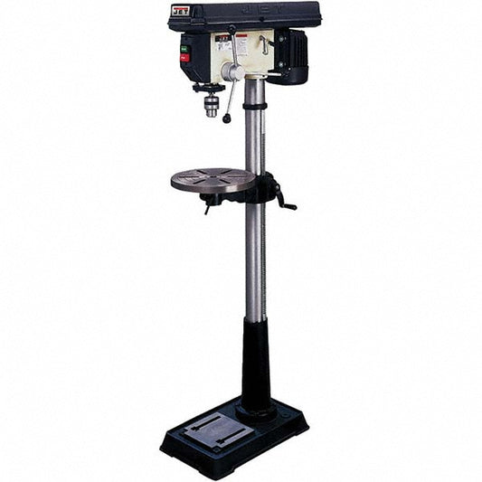 Jet 354169 Floor Drill Press 16-1/2" Swing, 0.75 hp, Step Pulley Drive, 115 & 230 V, 1 Phase