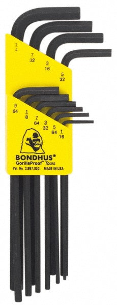 Bondhus 12138 10 Piece L-Key Hex Key Set