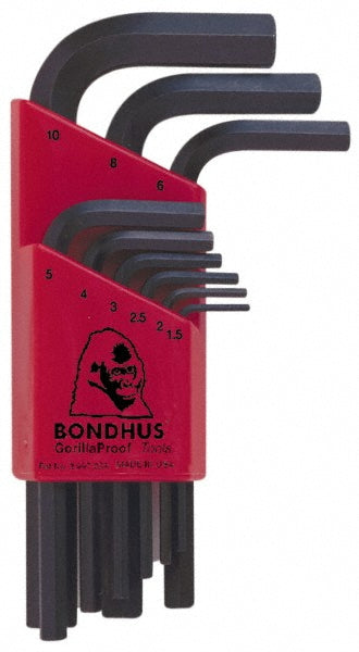 Bondhus 12299 9 Piece L-Key Hex Key Set