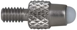 NES 1/8"/4-48* Test Indicator Contact Point 1/8" Ball Dia, Polytetrafluoroethylene Contact Point