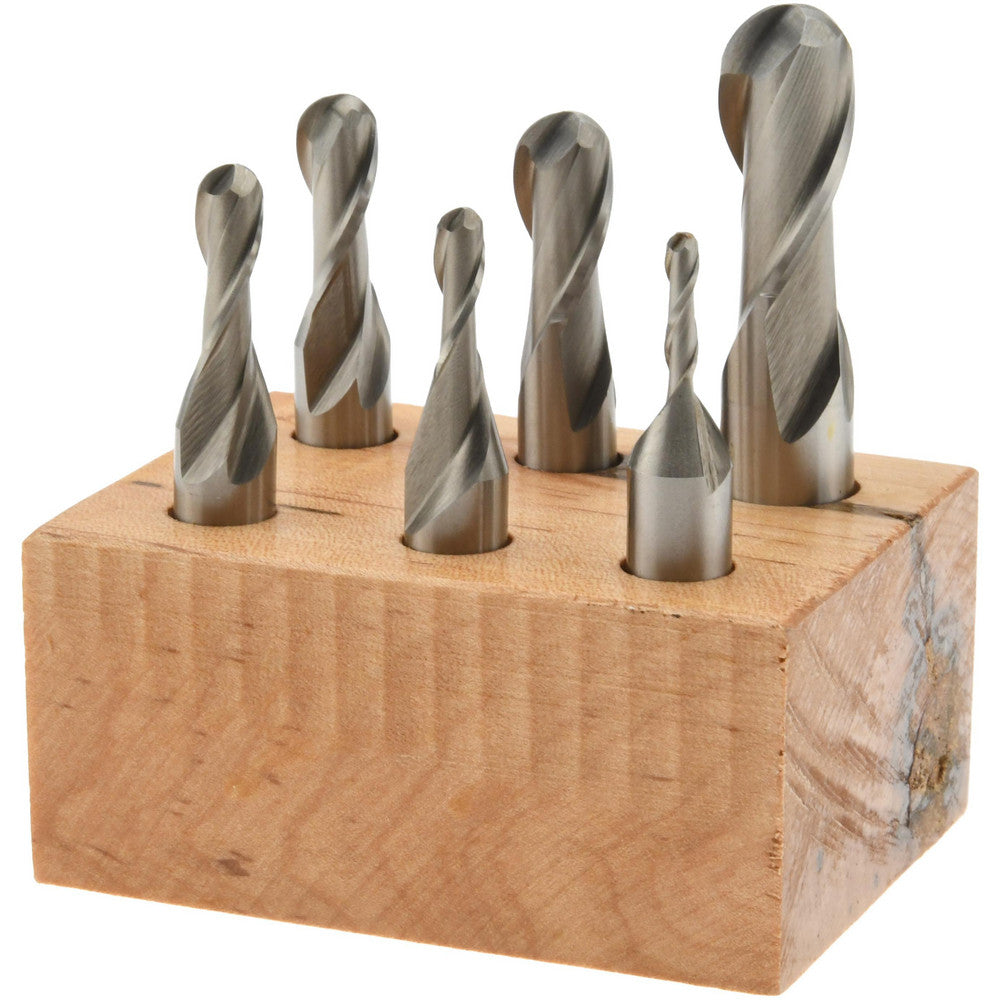 Value Collection 320-2007 End Mill Set 2 Flute, Ball End