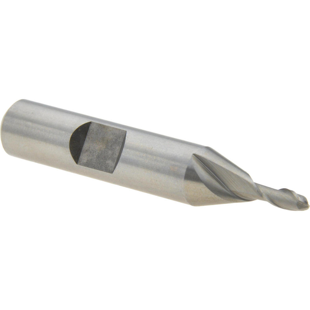 Value Collection 720-1401 Ball End Mill 1/8" Dia, 3/8" LOC, 2 Flute, High Speed Steel