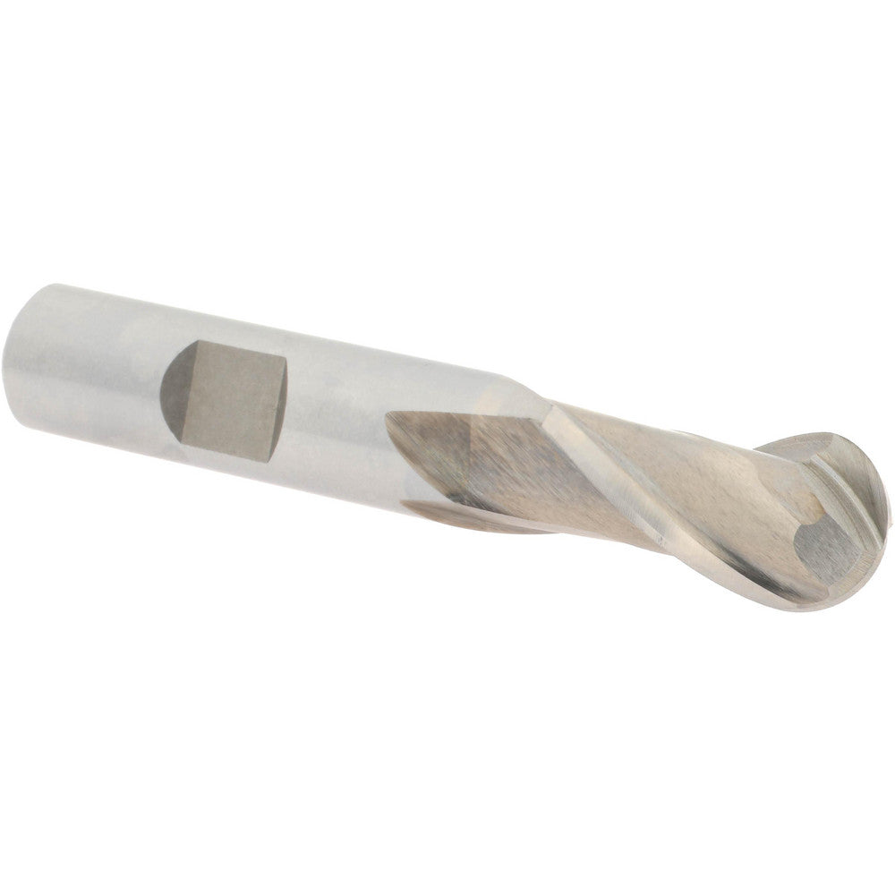 Value Collection 720-1415 Ball End Mill 9/16" Dia, 1" LOC, 2 Flute, High Speed Steel