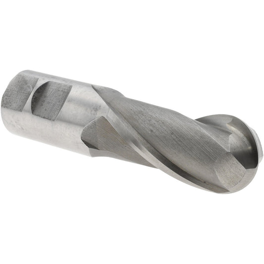 Value Collection 720-1439 Ball End Mill 1-1/4" Dia, 2-1/2" LOC, 2 Flute, High Speed Steel