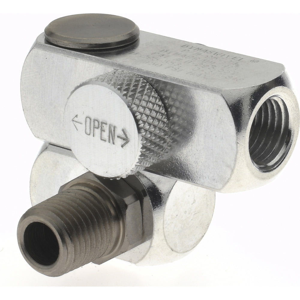 Dynabrade 95734 Pneumatic Swivel Fitting 1/4" Male x Female NPT, Universal Interchange