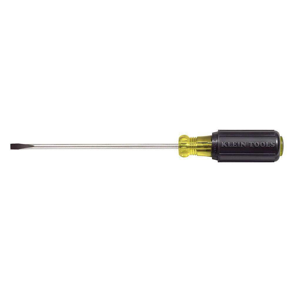 Klein Tools 601-6 Slotted Screwdriver 3/16" Width, 9-3/4" OAL, 6" Blade Length