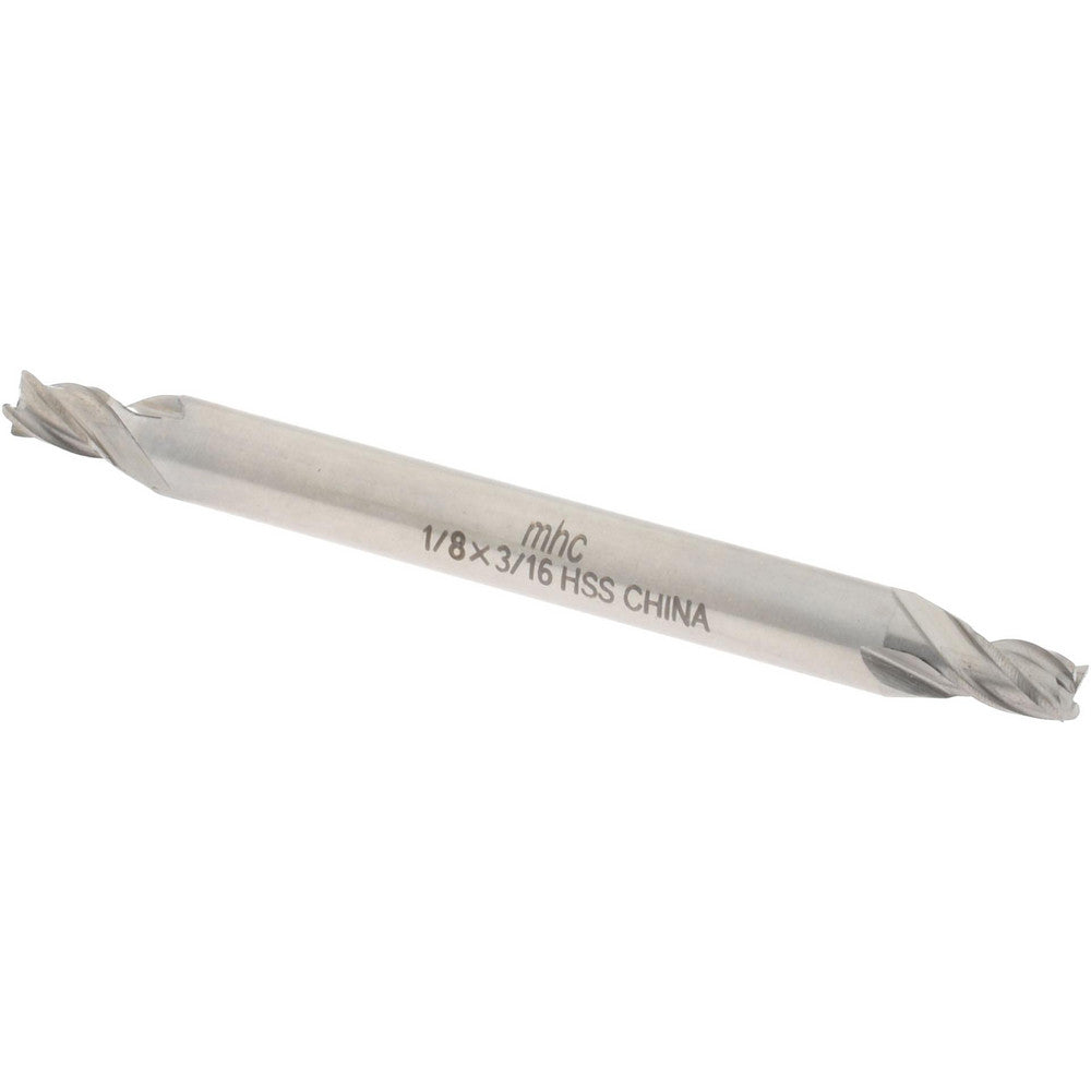 Value Collection 720-4308 Square End Mill 1/8" Dia, 3/16" LOC, 4 Flute, High Speed Steel
