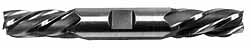 Hertel H89338537 Square End Mill 1/4" Dia, 5/8" LOC, 4 Flute, Cobalt