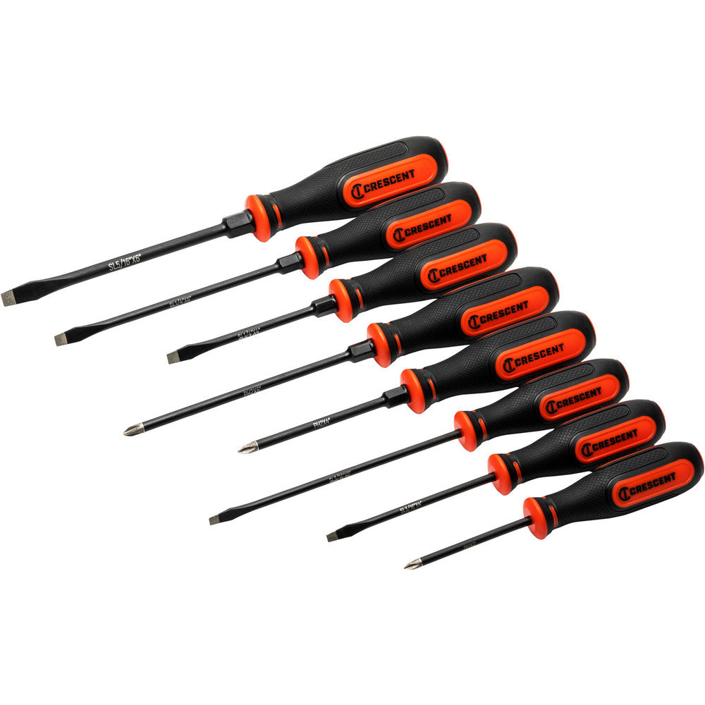Crescent CDT8PCSET Screwdriver Sets Screwdriver Types Included Phillips , Slotted  Container Type Clamshell  Tether Style Not Tether Capable  Number Of Pieces 8  Insulated No