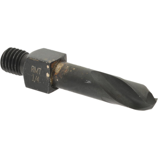 Hertel 953CO1/4SS-209 Threaded Shank Drill Bit 1/4" Dia, 135 &deg Point, 1/4-28 Shank, Cobalt