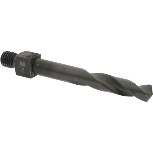 Hertel 953CO1/4LS-209 Threaded Shank Drill Bit 1/4" Dia, 135 &deg Point, 1/4-28 Shank, Cobalt