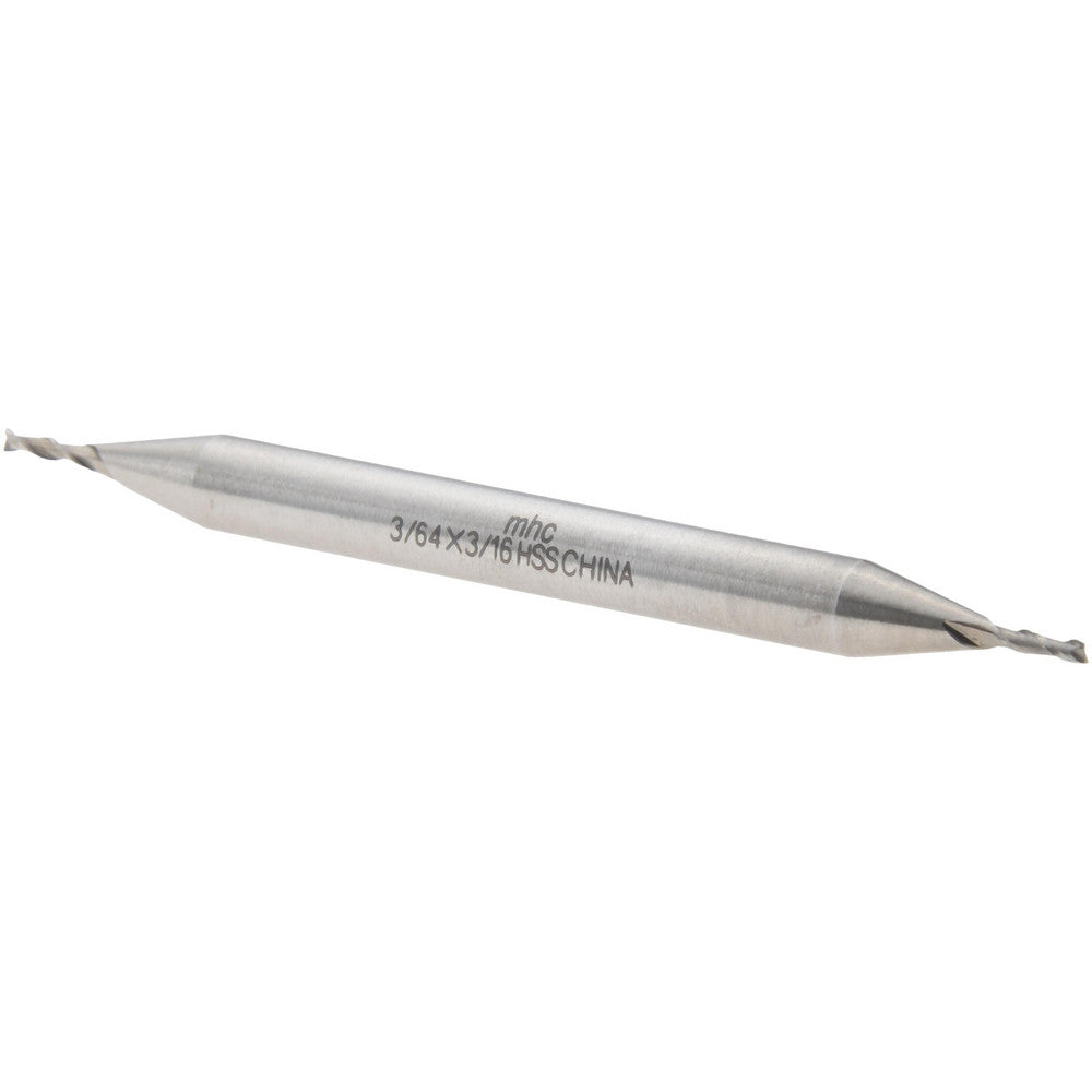 Value Collection 720-1632 Square End Mill 3/64" Dia, 9/64" LOC, 2 Flute, High Speed Steel