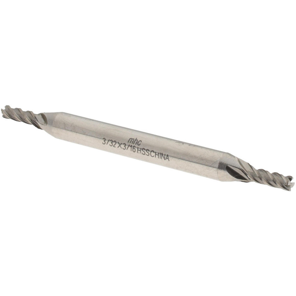 Value Collection 720-4322 Square End Mill 3/32" Dia, 9/32" LOC, 4 Flute, High Speed Steel