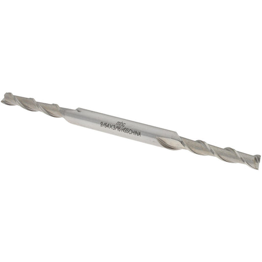 Value Collection 720-1662 Square End Mill 9/64" Dia, 3/4" LOC, 2 Flute, High Speed Steel