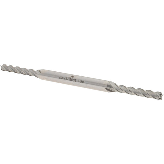 Value Collection 720-4344 Square End Mill 1/8" Dia, 3/4" LOC, 4 Flute, High Speed Steel