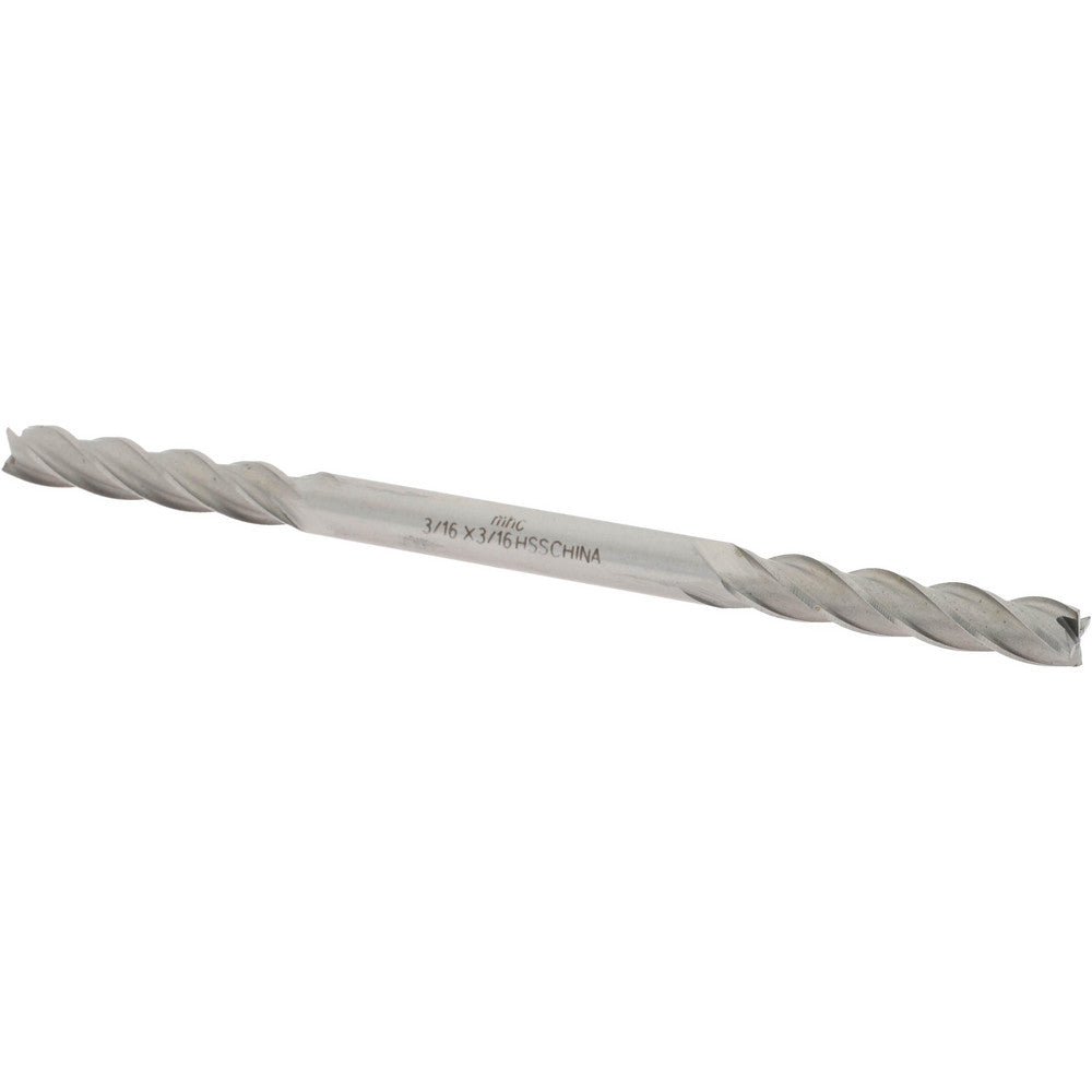 Value Collection 720-4352 Square End Mill 3/16" Dia, 1" LOC, 4 Flute, High Speed Steel