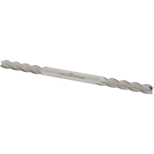 Value Collection 720-4352 Square End Mill 3/16" Dia, 1" LOC, 4 Flute, High Speed Steel