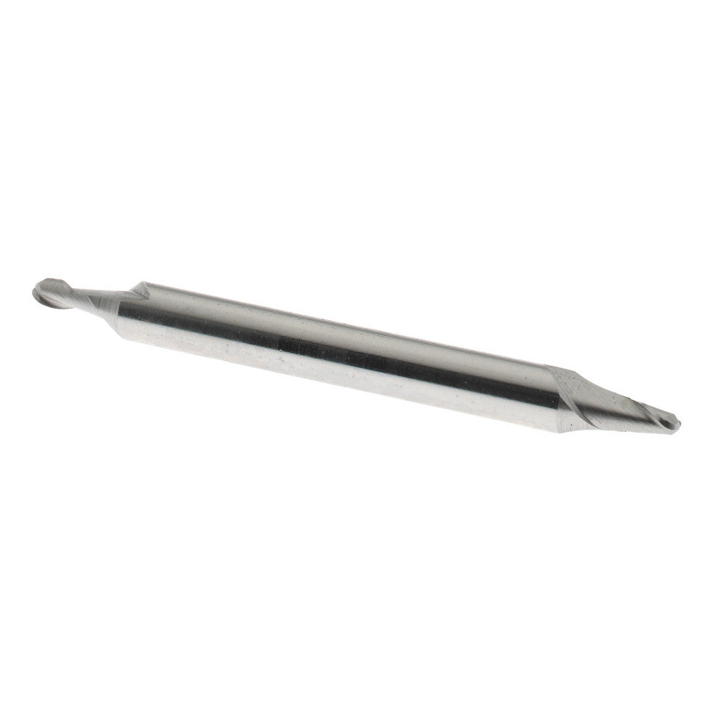 Arch Cutting Tools 843-0093 Ball End Mill 0.0938" Dia, 0.1406" LOC, 2 Flute, High Speed Steel