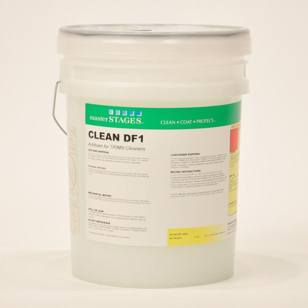 Master Fluid Solutions CLDF1-5G Master STAGES™ CLEAN DF1, Antifoam for Master STAGES&trade Cleaners, 5 gal Pail