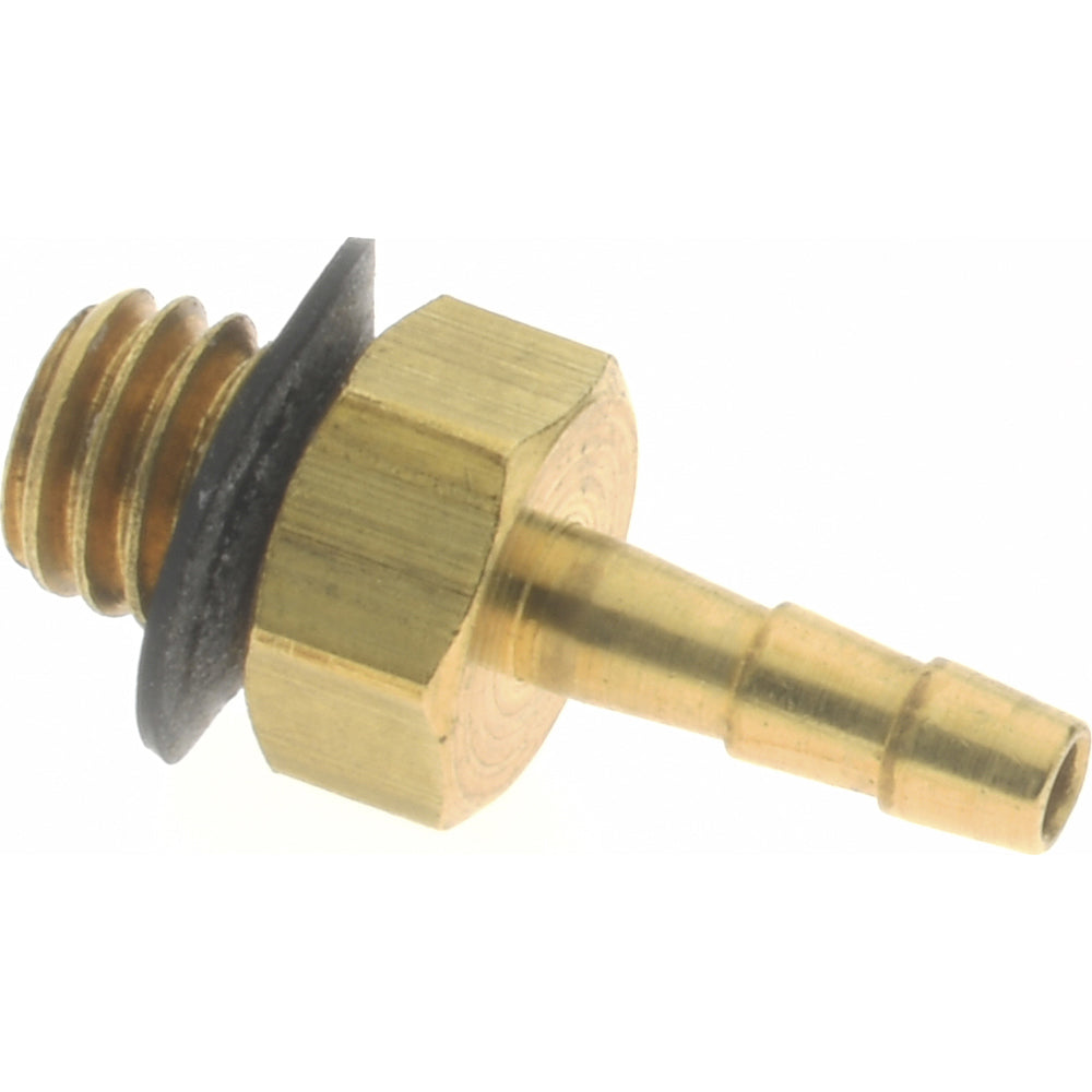 Parker 27-1 Barbed Tube Male Connector Multiple Barbs, 10-32 UNF