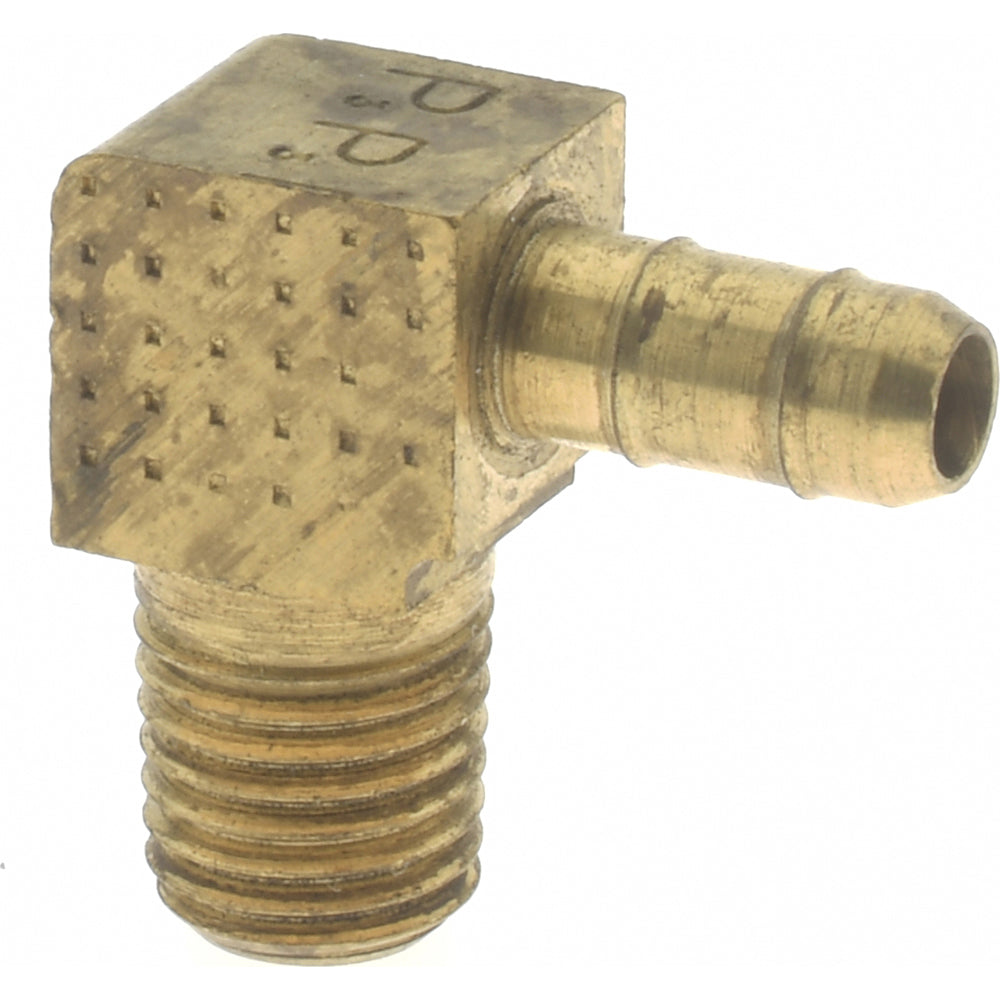 Parker 229-4-1 3/16" Barbed Tube Male Elbow Multiple Barbs, 1/16-27