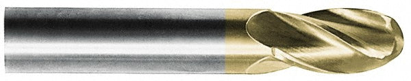 Hertel EM99924533 Ball End Mill 1/2" Dia, 5/8" LOC, 4 Flute, Solid Carbide
