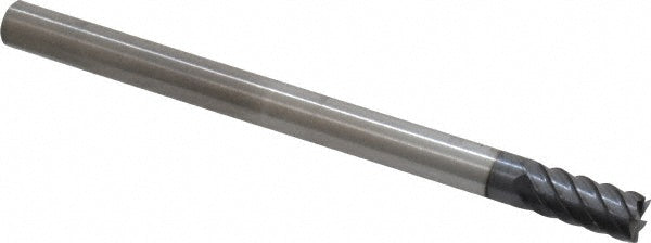 Kyocera SGS Precision Tools 36140 Square End Mill 1/4" Dia, 17/32" LOC, 6 Flute, Solid Carbide
